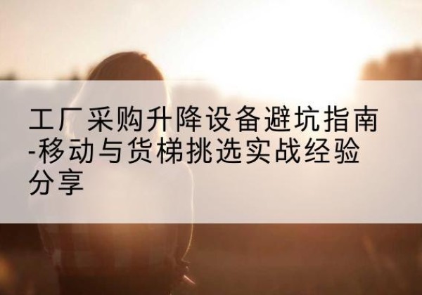 临猗移动式升降机怎么选-工厂采购升降设备避坑指南-移动与货梯挑选实战经验分享